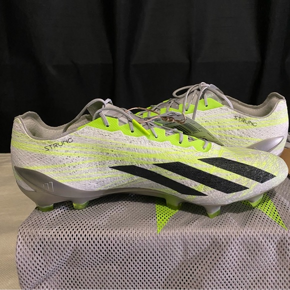 ADIDAS CRAZYFAST STRUNG+ FIRM GROUND SOCCER CLEATS - Picture 1 of 3